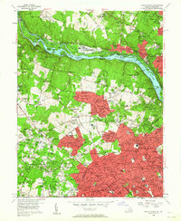 Falls Church 1956 topographic map thumbnail