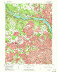 Falls Church 1965 topographic map thumbnail