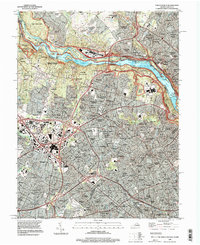 Falls Church 1994 topographic map thumbnail