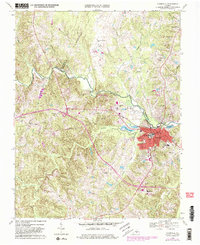 Farmville 1968 topographic map thumbnail