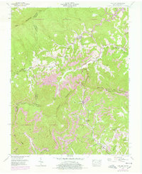 Flat Gap 1955 topographic map preview