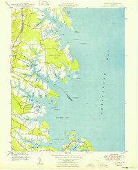 Fleets Bay 1949 topographic map thumbnail