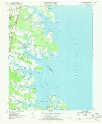 Fleets Bay 1968 topographic map thumbnail