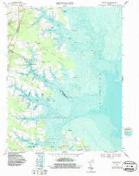 Fleets Bay 1968 topographic map thumbnail