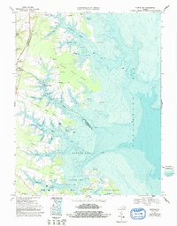 Fleets Bay 1968 topographic map thumbnail