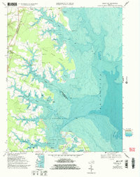 Fleets Bay 1968 topographic map thumbnail