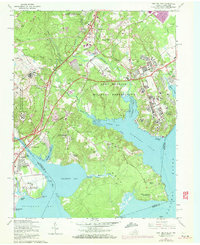 Fort Belvoir 1965 topographic map thumbnail