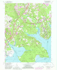 Fort Belvoir 1965 topographic map thumbnail