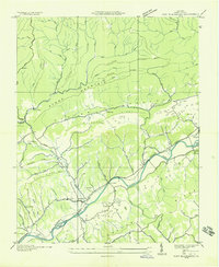 Fort Blackmore 1935 topographic map thumbnail