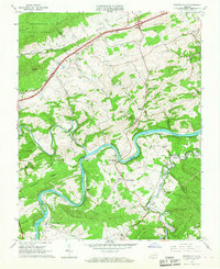 Fosters Falls 1965 topographic map thumbnail