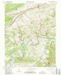 Fosters Falls 1965 topographic map thumbnail