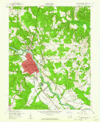 Fredericksburg 1943 topographic map thumbnail