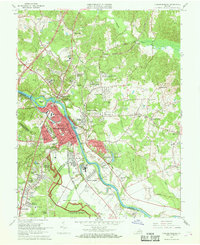 Fredericksburg 1966 topographic map thumbnail