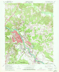 Fredericksburg 1966 topographic map thumbnail