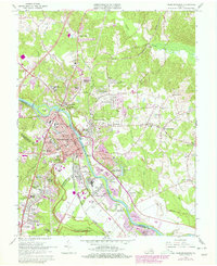 Fredericksburg 1966 topographic map thumbnail