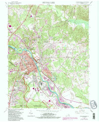 Fredericksburg 1966 topographic map thumbnail