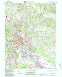 Fredericksburg 1966 topographic map thumbnail