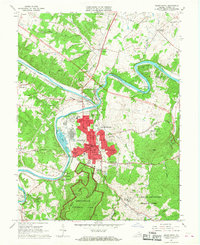 Front Royal 1967 topographic map thumbnail