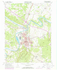 Front Royal 1967 topographic map thumbnail