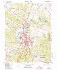 Front Royal 1967 topographic map thumbnail