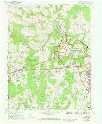 Gainesville 1968 topographic map thumbnail