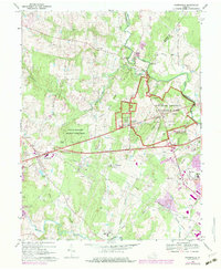 Gainesville 1968 topographic map thumbnail