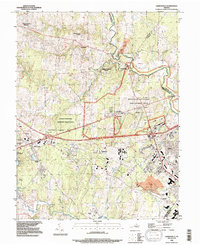 Gainesville 1983 topographic map thumbnail