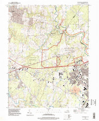 Gainesville 1994 topographic map thumbnail