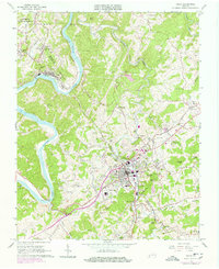 Galax 1965 topographic map thumbnail