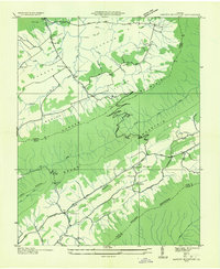 Garden Mountain 1935 topographic map thumbnail