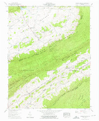 Garden Mountain 1958 topographic map thumbnail