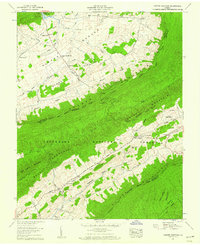 Garden Mountain 1958 topographic map thumbnail