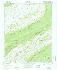 Garden Mountain 1958 topographic map thumbnail