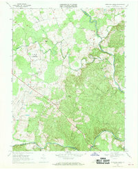 Germanna Bridge 1968 topographic map thumbnail