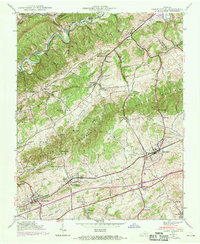 Glade Spring 1938 topographic map preview