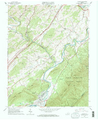 Glasgow 1965 topographic map thumbnail