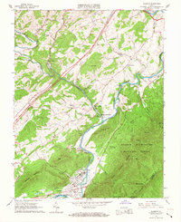 Glasgow 1965 topographic map thumbnail
