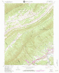 Glenvar 1963 topographic map thumbnail