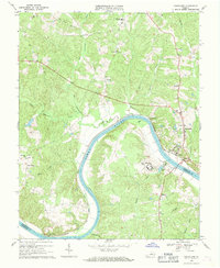 Goochland 1968 topographic map thumbnail