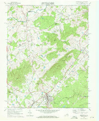 Gordonsville 1970 topographic map thumbnail