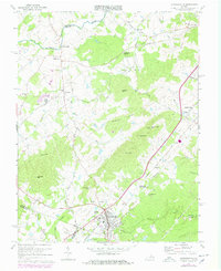 Gordonsville 1970 topographic map thumbnail
