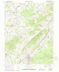 Gordonsville 1970 topographic map thumbnail