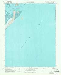 Great Machipongo Inlet 1968 topographic map thumbnail