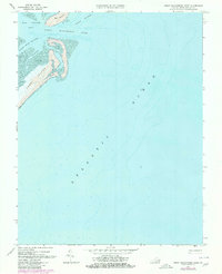 Great Machipongo Inlet 1968 topographic map thumbnail