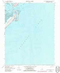Great Machipongo Inlet 1968 topographic map thumbnail