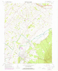 Grottoes 1964 topographic map thumbnail
