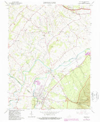 Grottoes 1964 topographic map thumbnail