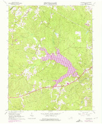 Hallsboro 1963 topographic map thumbnail
