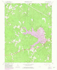 Hallsboro 1963 topographic map thumbnail