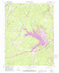Hallsboro 1963 topographic map thumbnail